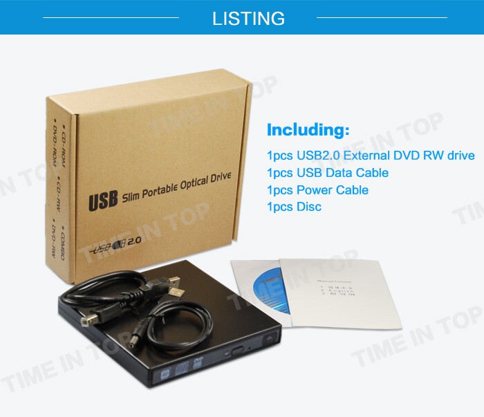 the packing of external dvd burner 