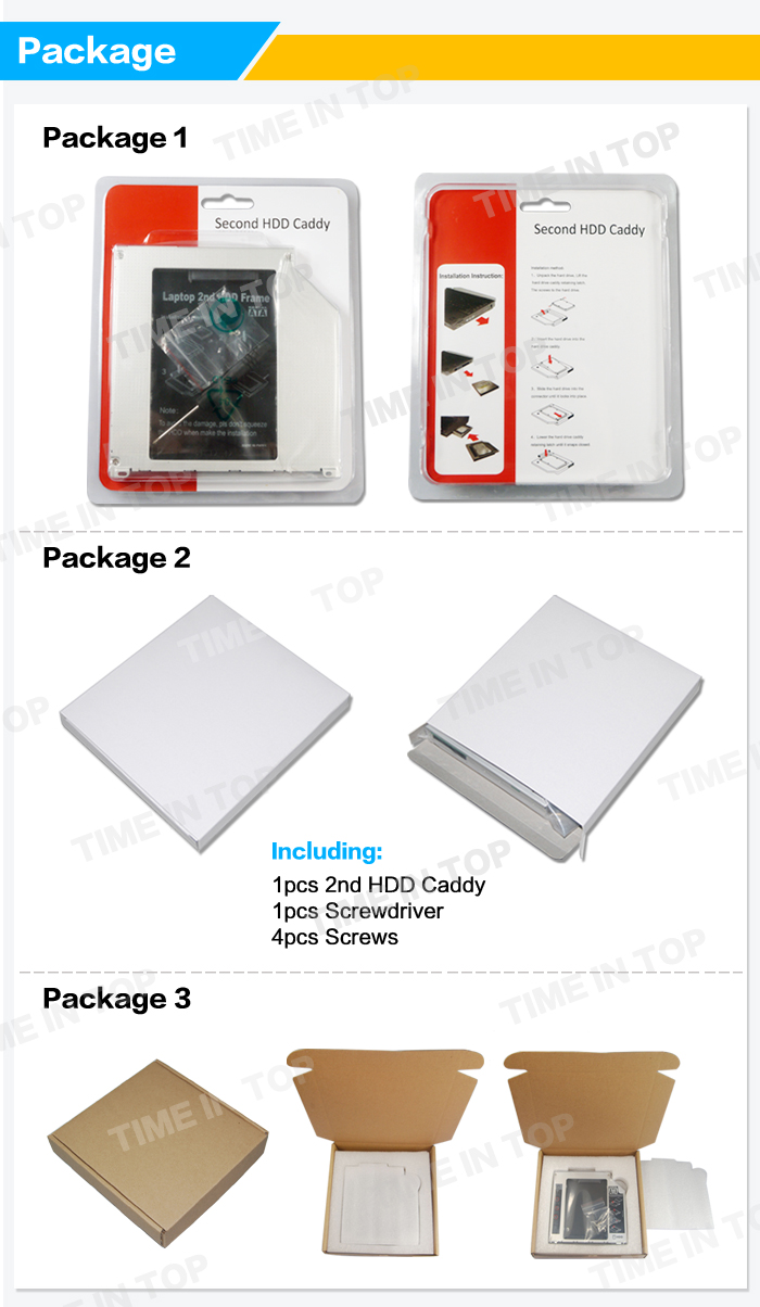 package for hdd caddy